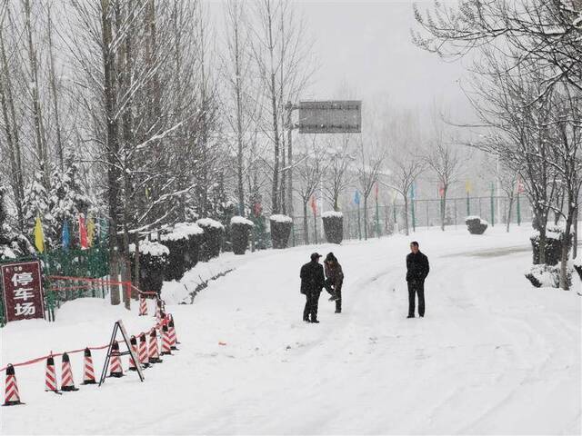 河南汝阳：山村里，村民自发组织起来守候在村口