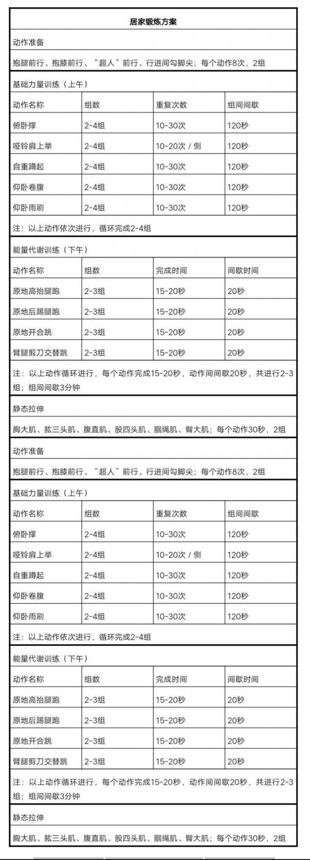 防控疫情，北京体科所教你18个居家健身的正确姿势