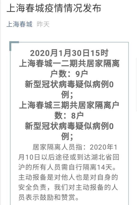 闵行区梅陇镇春城社区首期“春城发布”截屏图澎湃新闻记者俞凯图