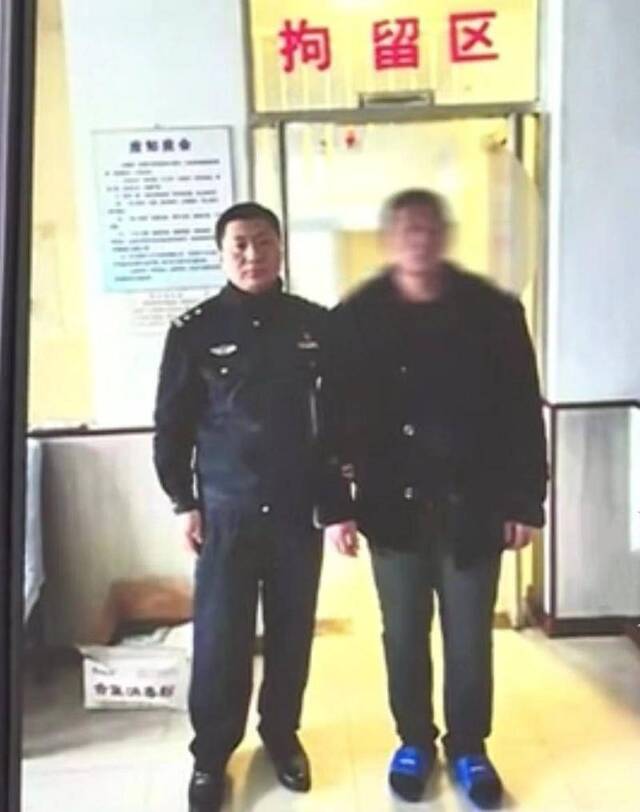 男子于某被肇东警方拘留。警方供图