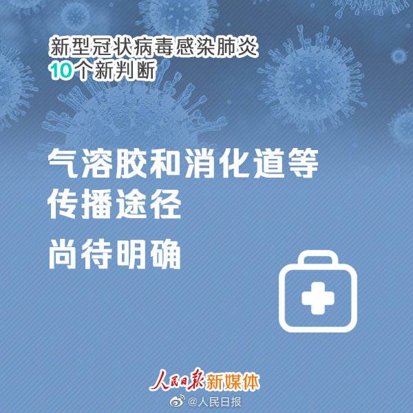 新型冠状病毒感染肺炎10个新判断！