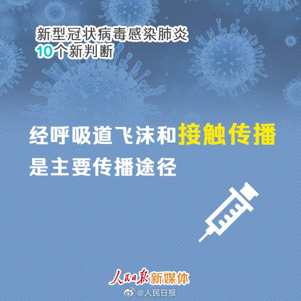 新型冠状病毒感染肺炎10个新判断！