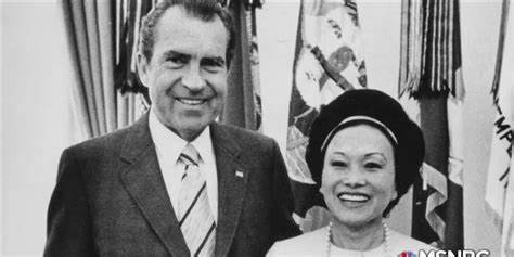 尼克松与陈香梅，图片来源：MSNBC