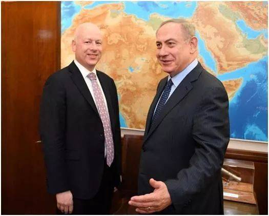 格林布拉特与以色列总理内塔尼亚胡。图片来自网络