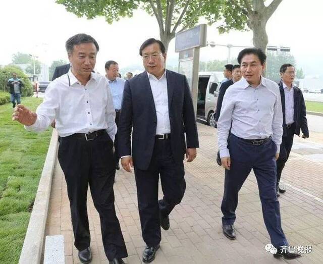 2018年5月12日，王忠林就任济南市委书记后调研城市提升工程进展情况。（资料片）