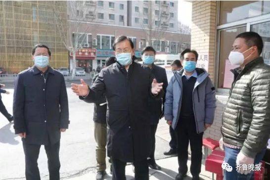 2020年2月11日，王忠林在济南检查疫情防控工作。（济南市政府网站）