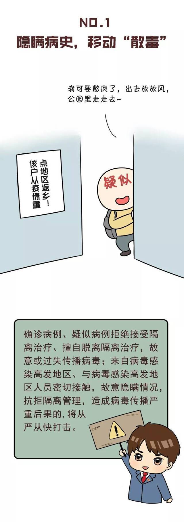 漫画  盘一盘!这14种妨害疫情防控的违法犯罪行为