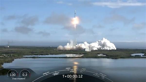 SpaceX第五批60颗卫星成功发射：四手火箭回收失败