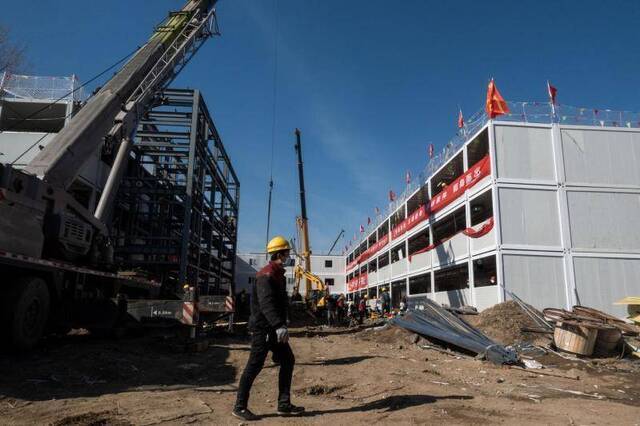 北京小汤山医院修缮中 非典病房旧址建5栋病房楼