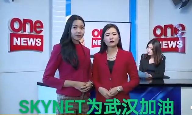 缅甸电视台员工为武汉加油