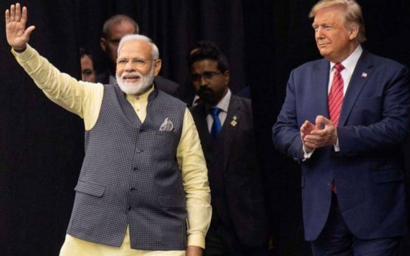 ▲特朗普首次访问印度。