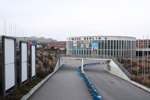 这是德国柏林会展中心的一处入口（2月29日摄）。柏林会展公司2月28日晚宣布，原定于3月4日开幕的柏林国际旅游展取消。新华社记者单宇琦摄