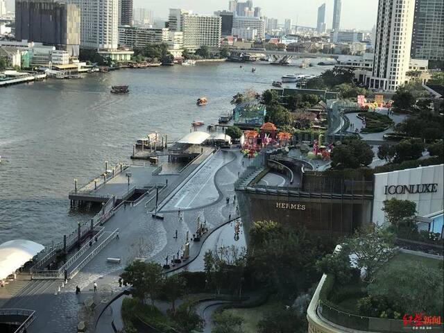 李同学宅在泰国的酒店，窗外的风景