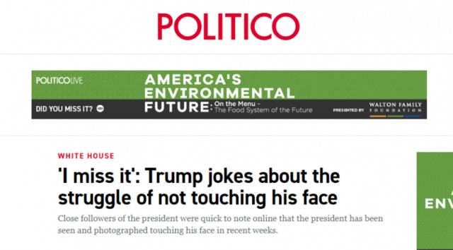 （“Politico”报道截图）