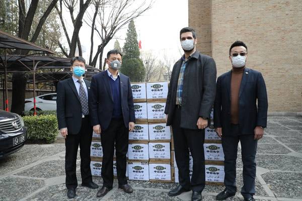 中国化学工程首批援外防疫物资送达伊朗驻华大使馆