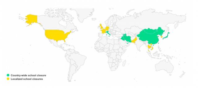 全球2.9亿学生因新冠疫情停课
