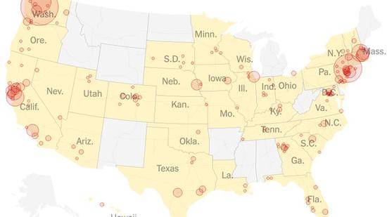 美国新冠肺炎疫情（纽约时报）