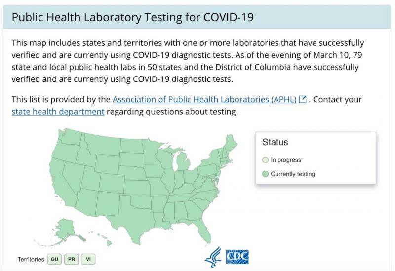 CDC官网截图。