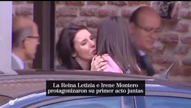 ·蒙特罗与西班牙王后行亲吻礼