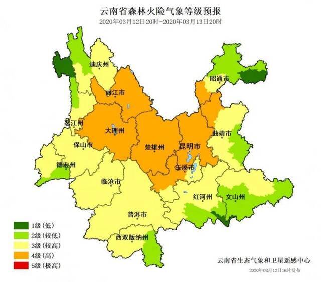 警惕！云南多地最高温破30℃ 森林火险等级高