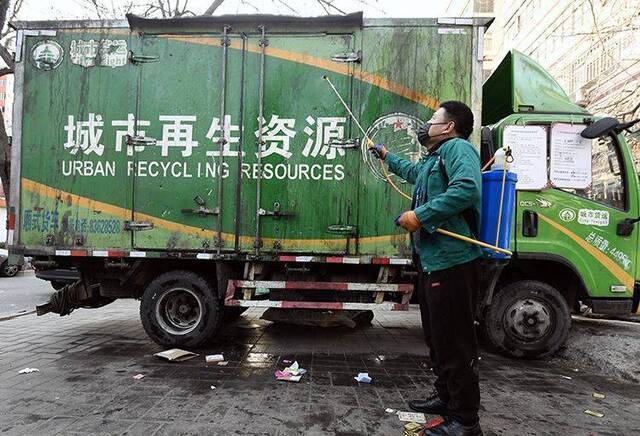 定时消毒 月坛街道再生资源回收站日收日清