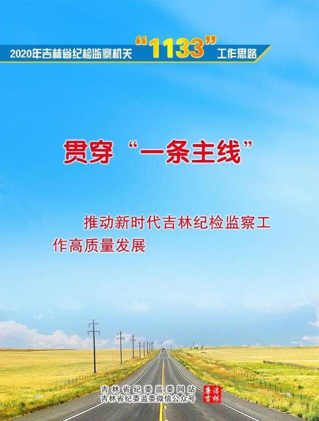 2020年吉林省纪检监察机关“1133”工作思路