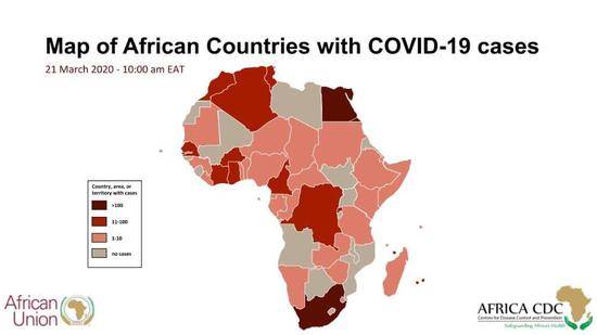 非洲确诊破1000例，涉41个国家和地区
