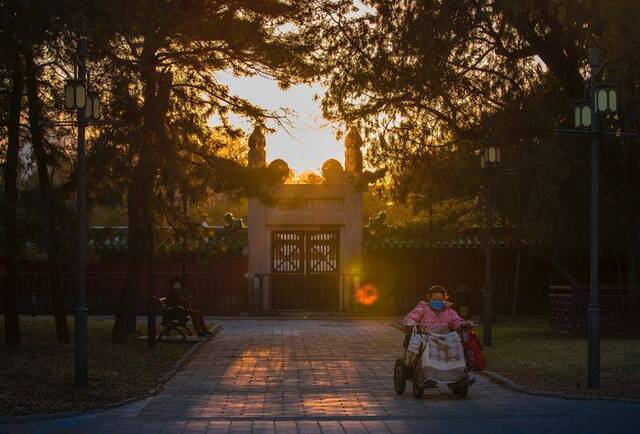 赏春 春分时节日坛踏青