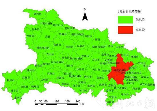 不变！湖北发布疫情风险等级评估：除武汉市城区外，其余市县均为低风险