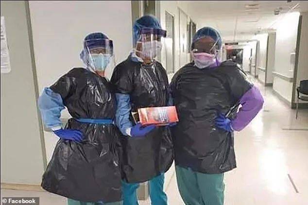 身穿黑色垃圾袋的医护人员图自《每日邮报》