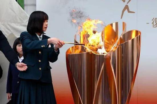 东京奥运会一次点火仪式（图源：日本时事通讯社）