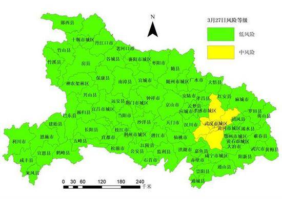 湖北市县疫情风险等级评估：全省无高风险市县，武汉低风险城区超过半数