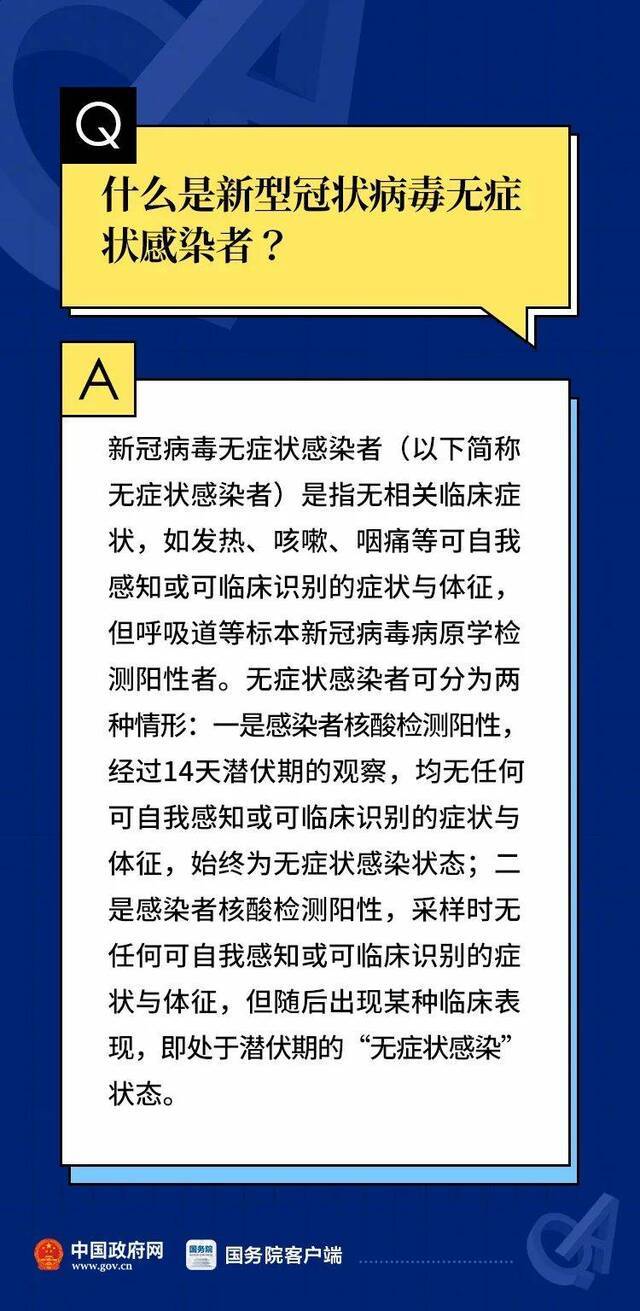 无症状感染者相关情况首次通报！7个权威解答