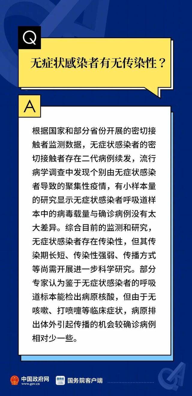 无症状感染者相关情况首次通报！7个权威解答