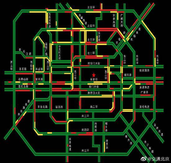 北京4月1日早高峰交通严重拥堵