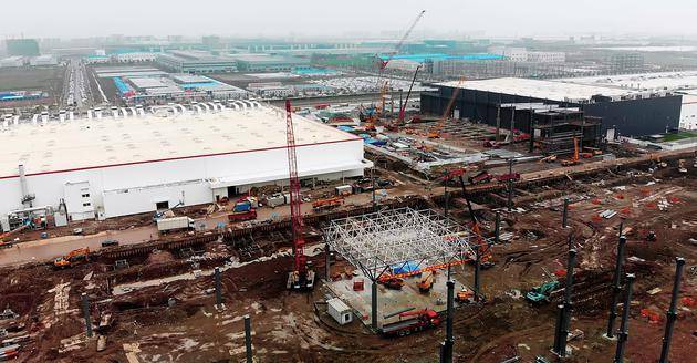 特斯拉上海工厂二期进展神速 或提前竣工