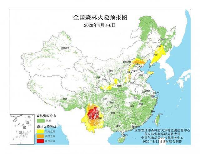 今年首个高森林火险红色预警发布，北京北部等地高度危险