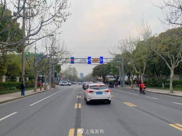 2.8公里！上海松江区最长的潮汐式可变车道开通