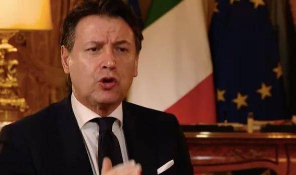 意大利总理孔特接受BBC采访视频截图