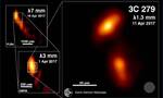 视界望远镜(EHT)新发现：类星体3C 279展示另类黑洞物质喷射