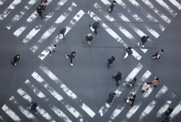 图为日本东京街头。新华社