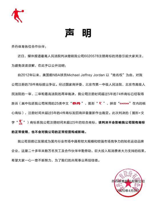 “中国乔丹”侵权飞人乔丹被最高院判决败诉，网友为何一片叫好