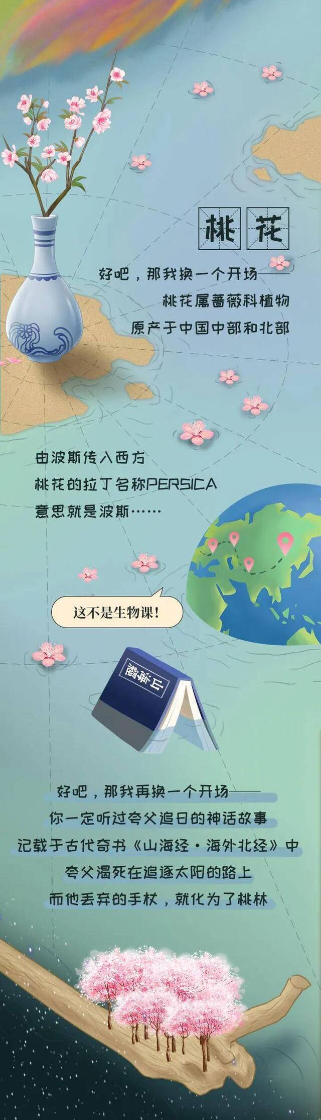 这桃花不止十里，不信你看……