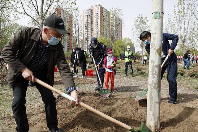 北京首个街乡级“互联网+全民义务植树”基地揭牌 组图