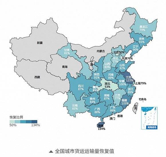 武汉城市货运量恢复近六成 批发市场货运需求剧增