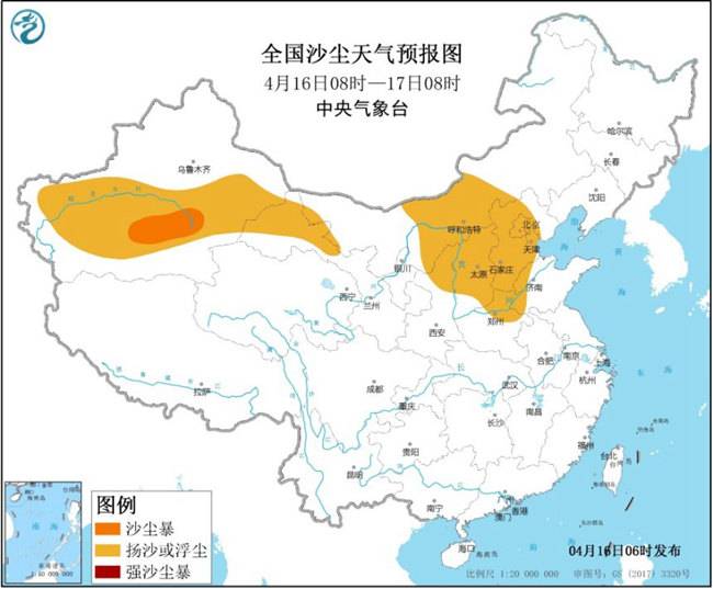 南方不断升温 北方多地沙尘 17日起大范围降水来袭