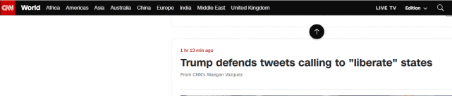  CNN报道截图