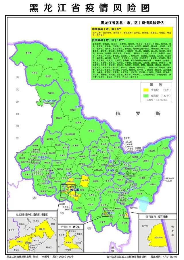 注意！黑龙江省内这8个县市是中风险地区