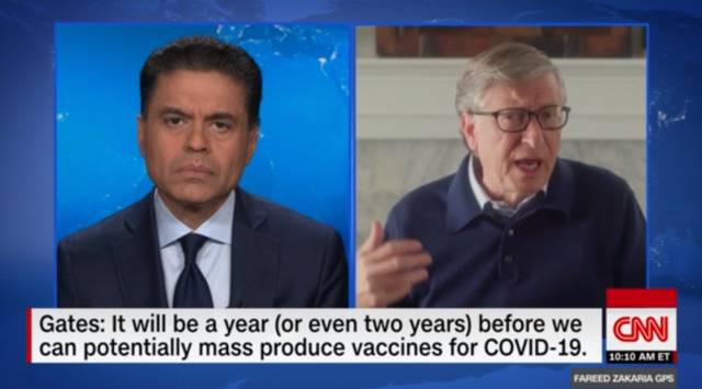 新冠疫苗何时能投入规模化生产？比尔-盖茨给出预测