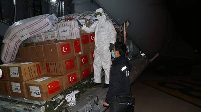 土耳其援助中国的医疗物资（图/Anadolu通讯社）